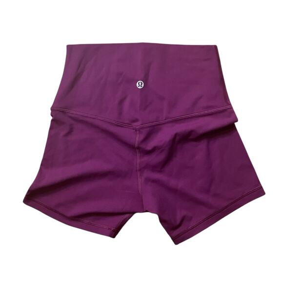 Lululemon Align High Rise Short 4" Chilled Grape Size 4  Soft Buttery Yoga Biker - Picture 2 of 6